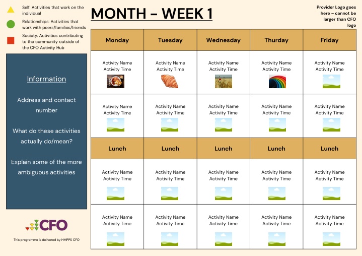 month week 1