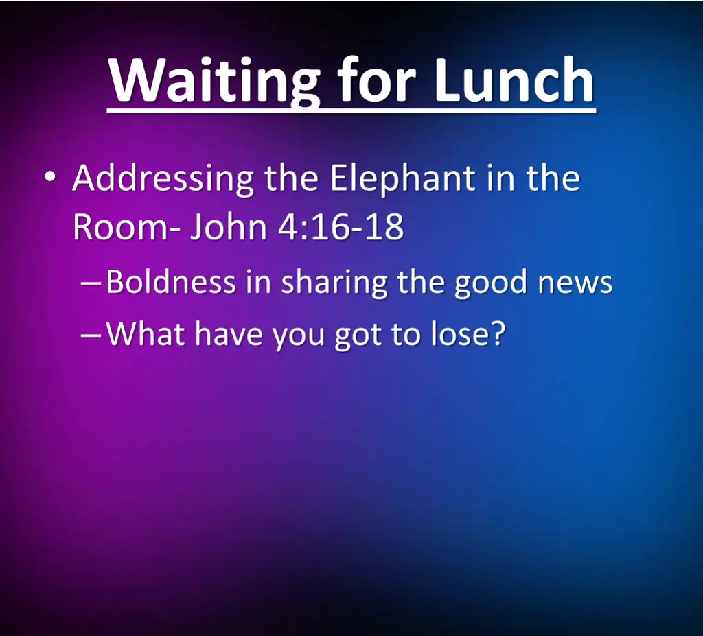 waiting for lunch 3