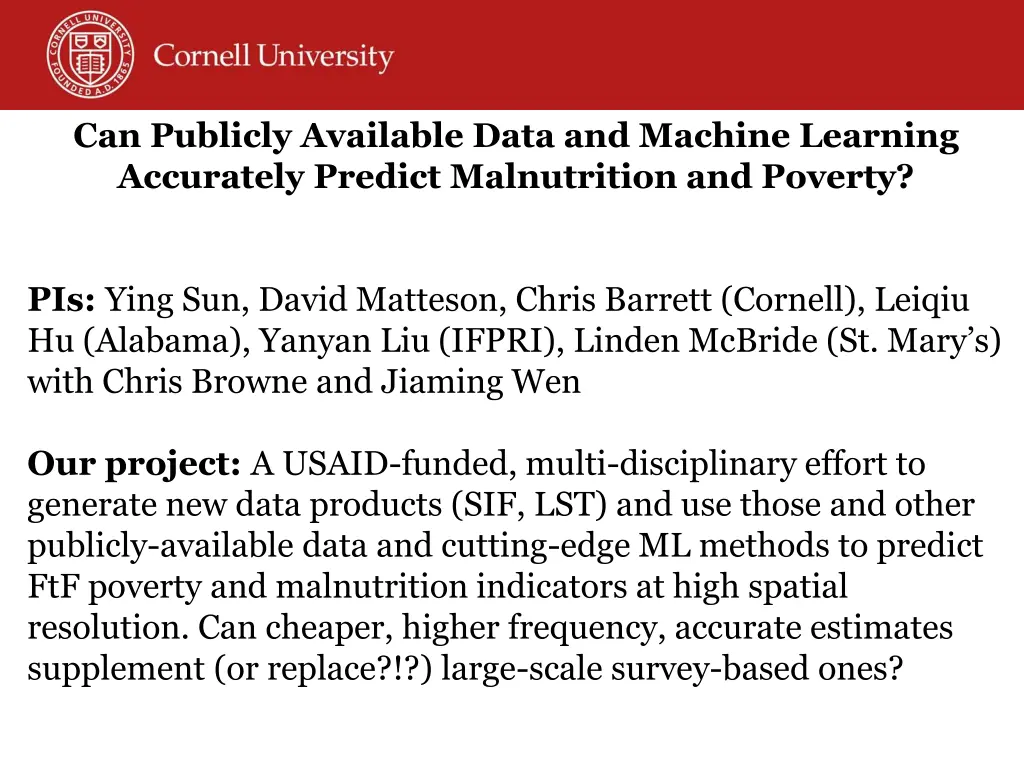 can publicly available data and machine learning 1
