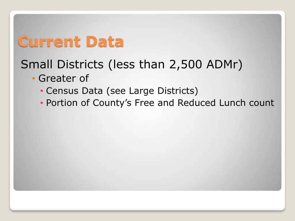current data 1