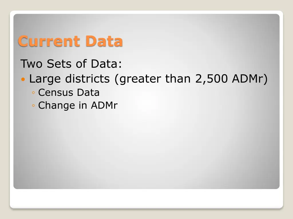 current data