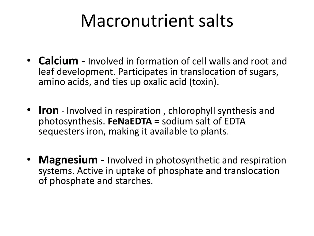 macronutrient salts 1