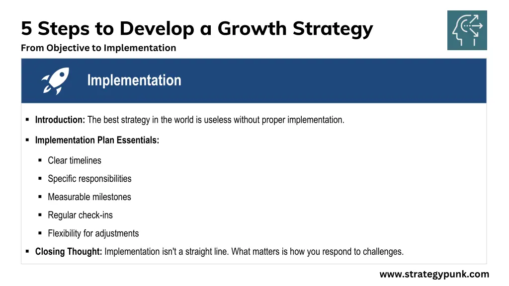5 steps to develop a growth strategy from 6