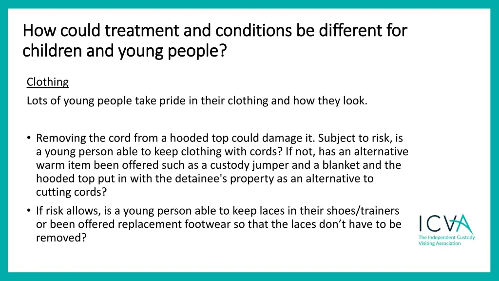 how could treatment and conditions be different 4