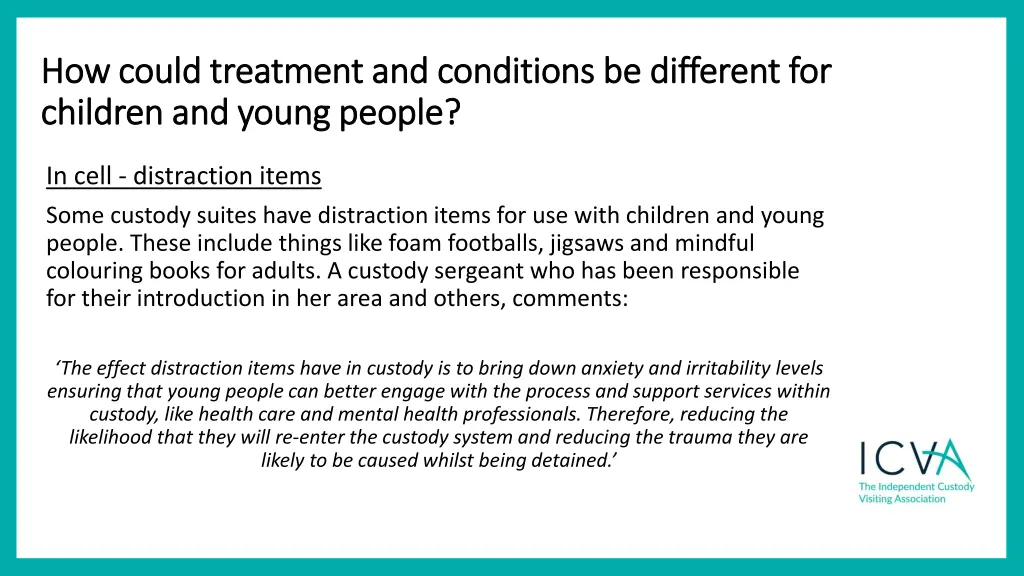 how could treatment and conditions be different 5