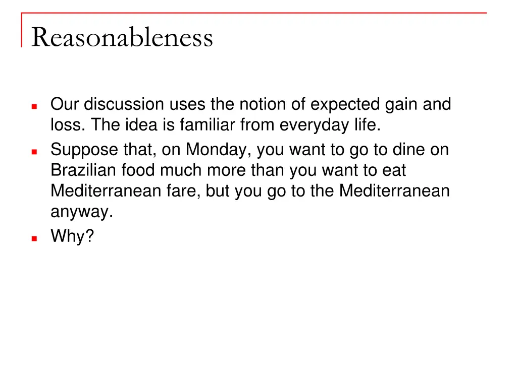 reasonableness 1
