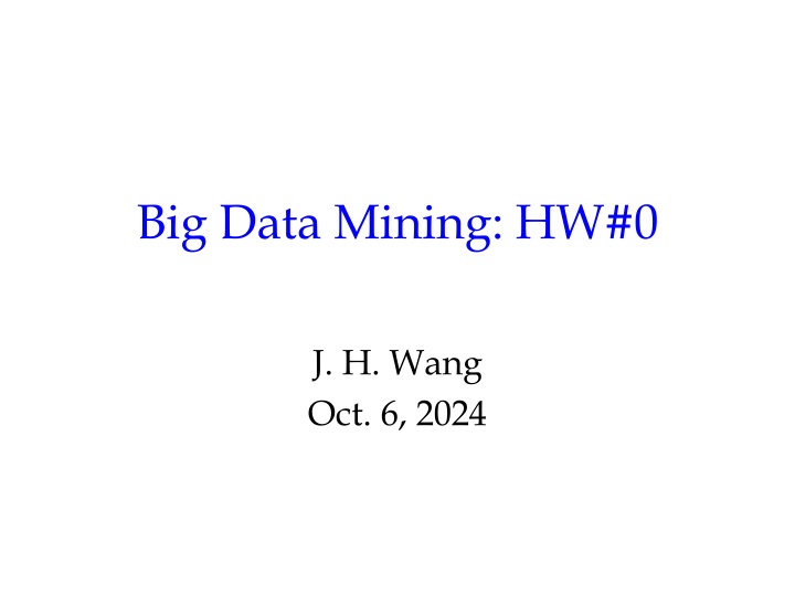 big data mining hw 0