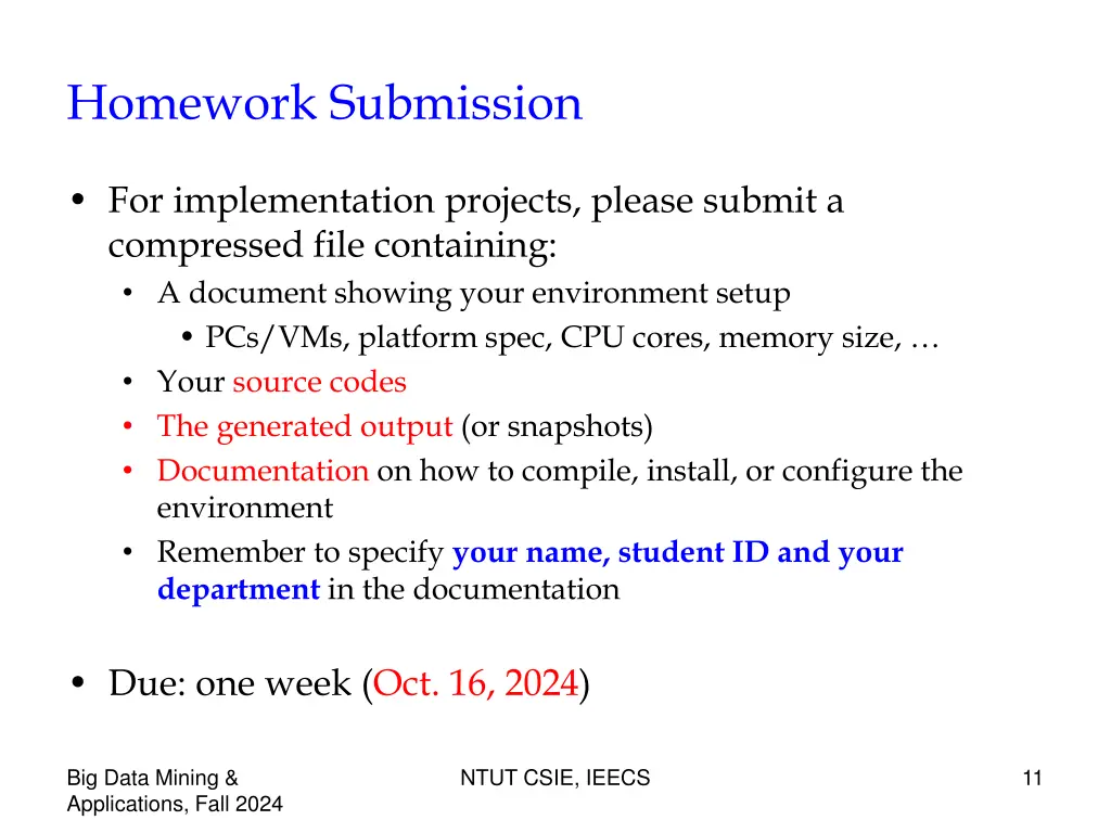 homework submission