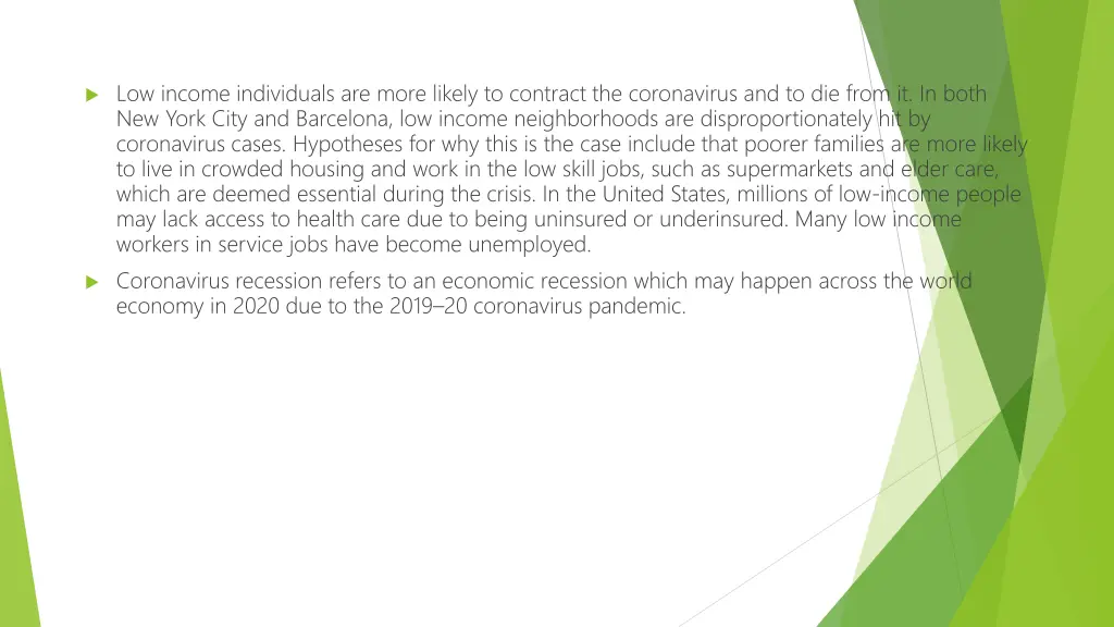 low income individuals are more likely