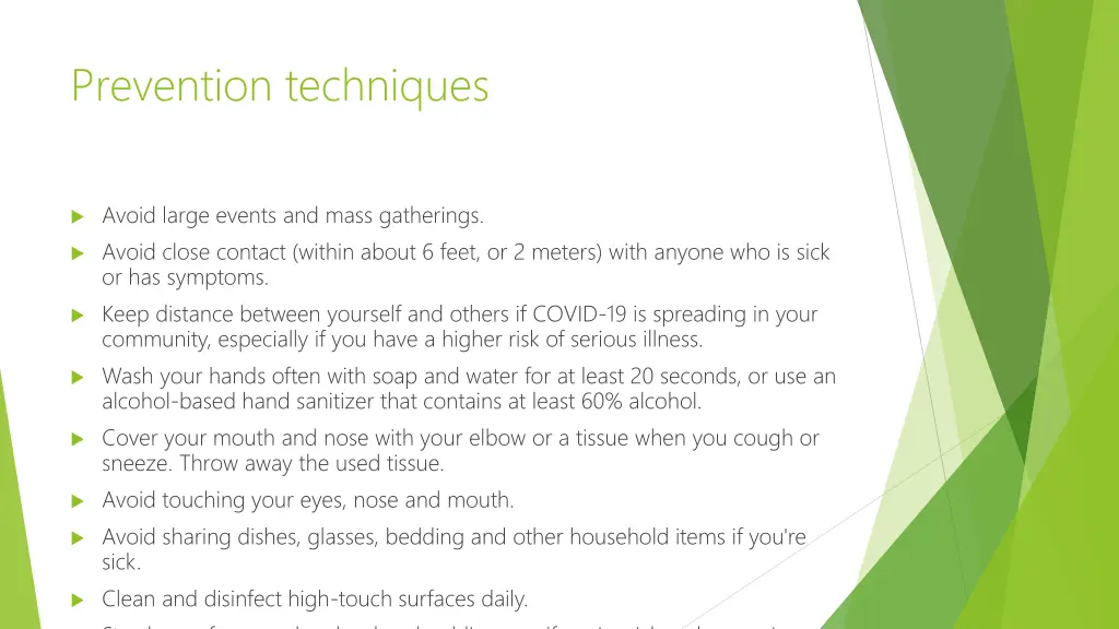 prevention techniques