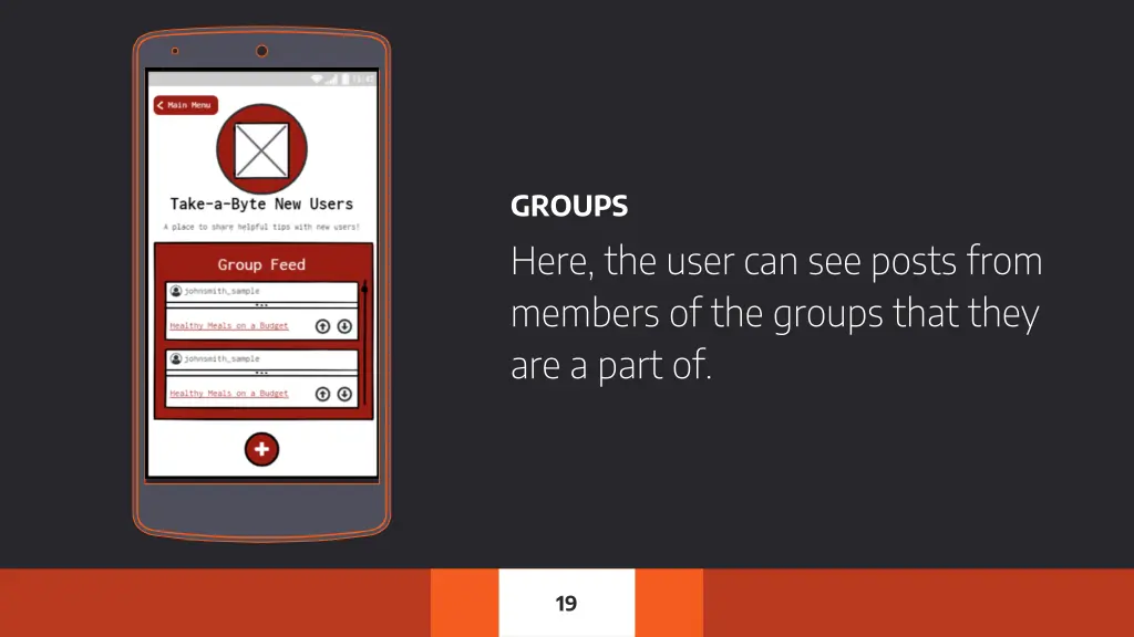 groups here the user can see posts from members