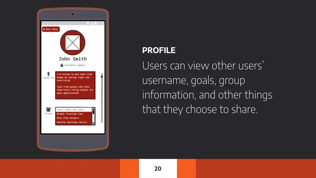 profile users can view other users username goals