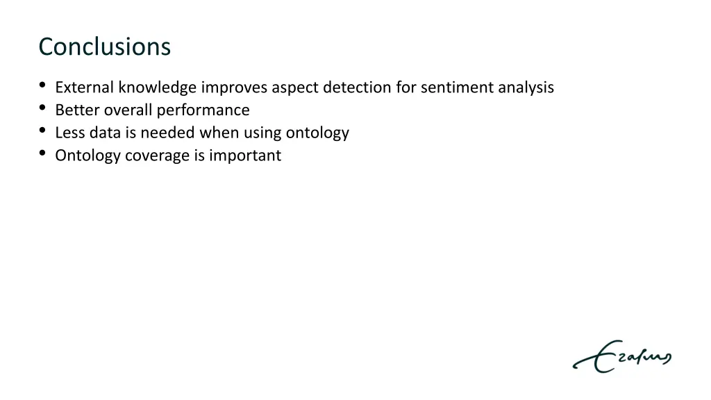 conclusions external knowledge improves aspect