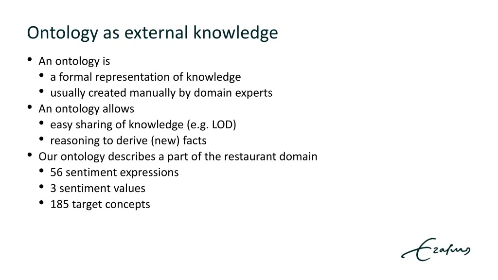 ontology as external knowledge an ontology