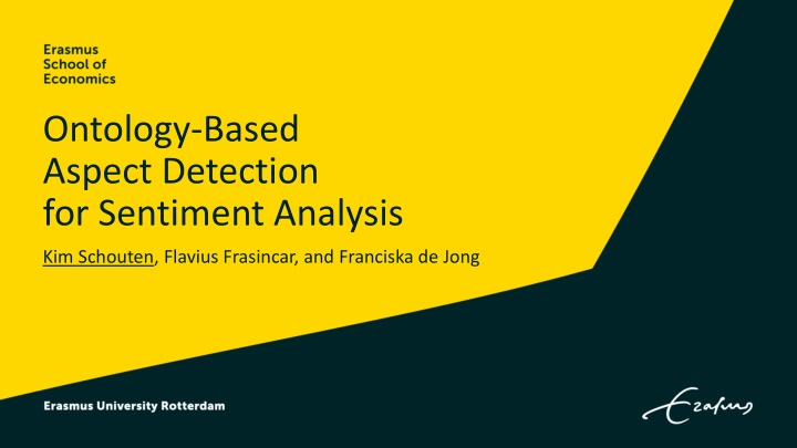 ontology based aspect detection for sentiment