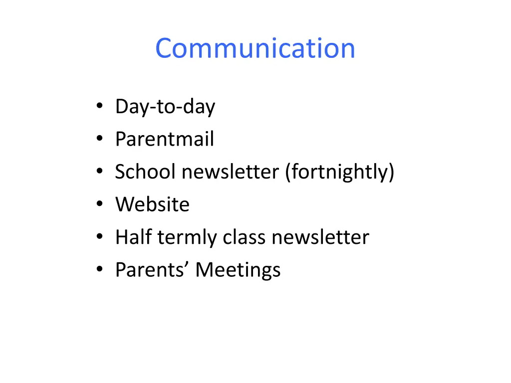 communication