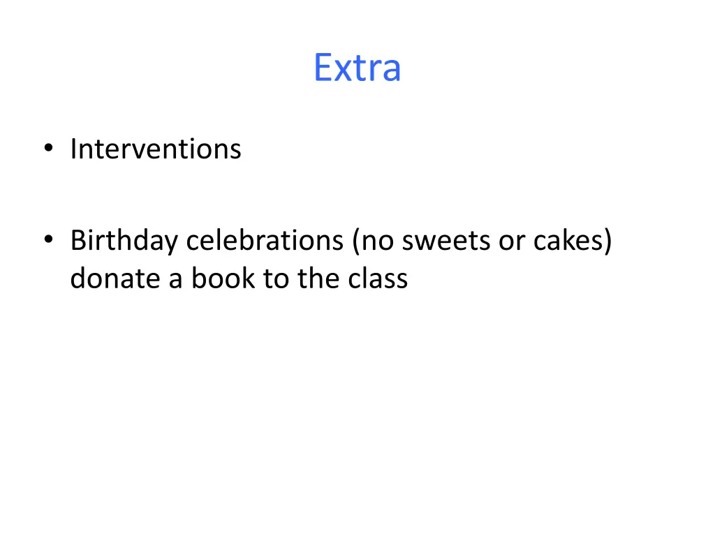 extra