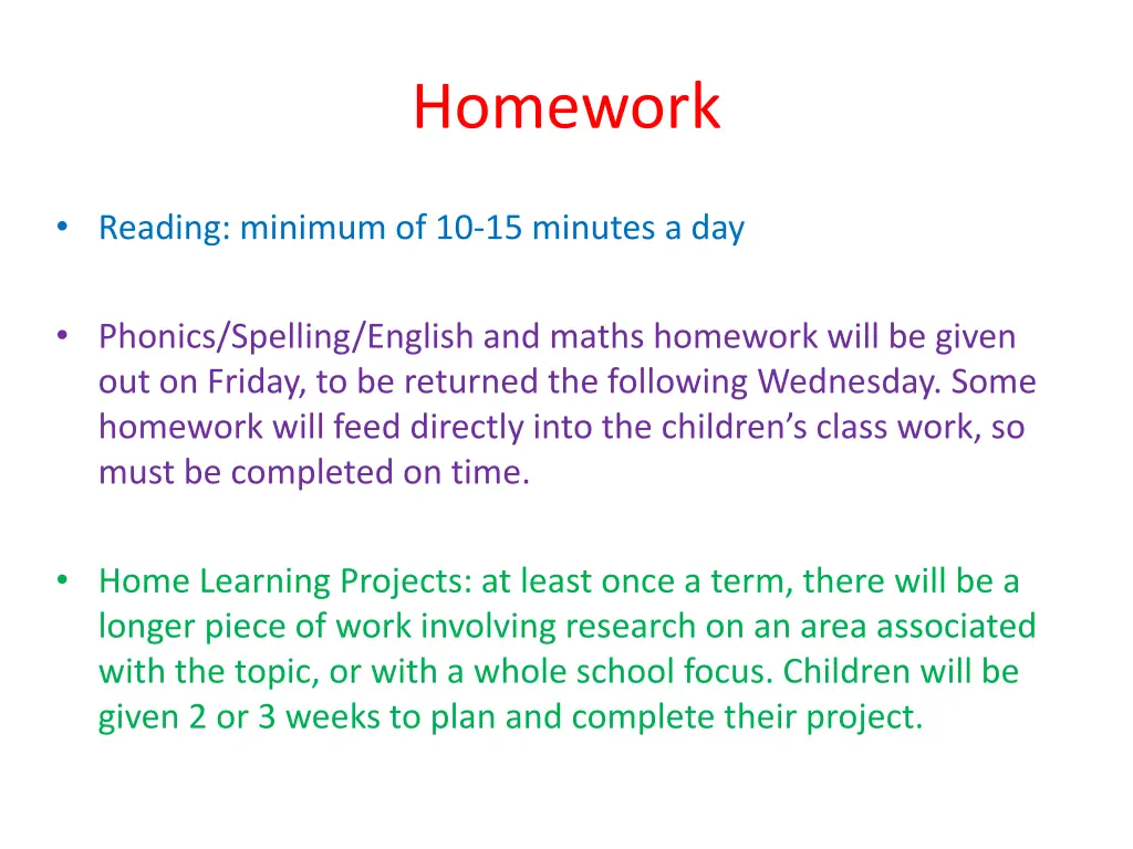 homework