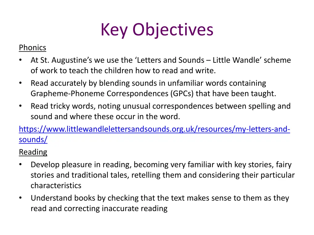 key objectives 2