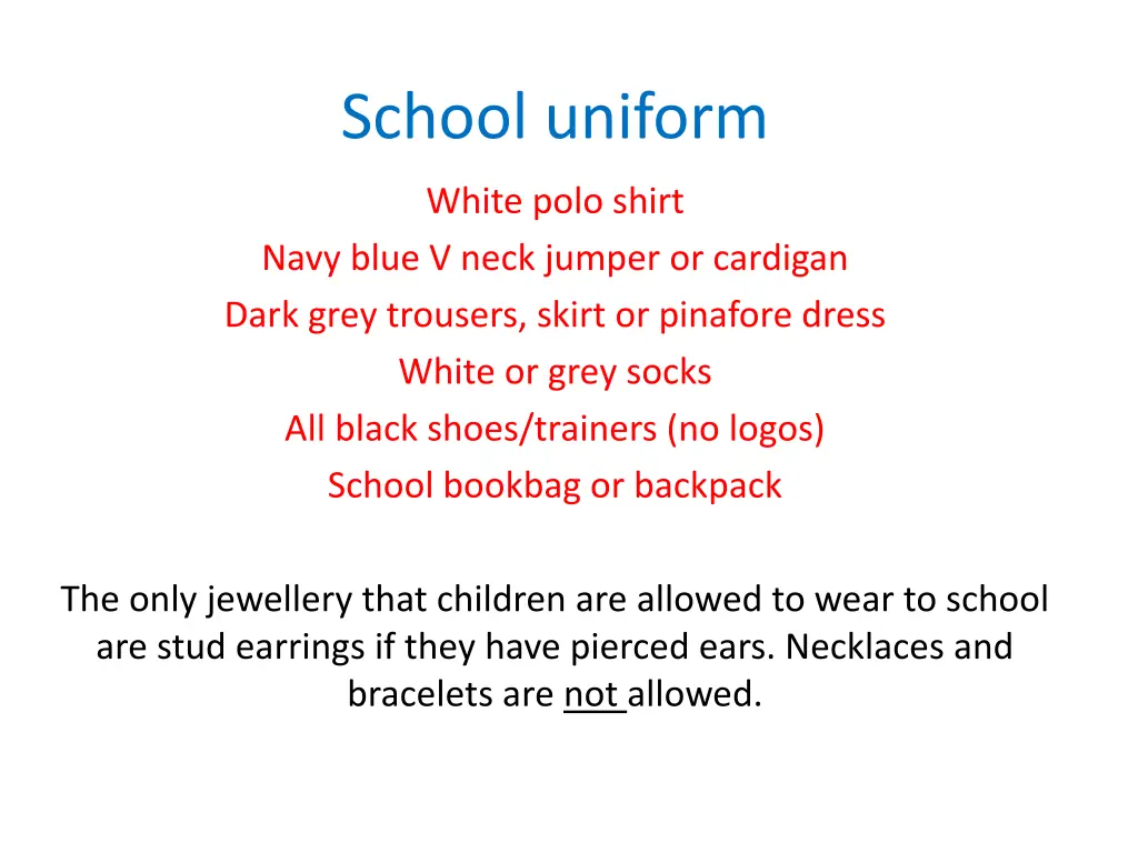 school uniform