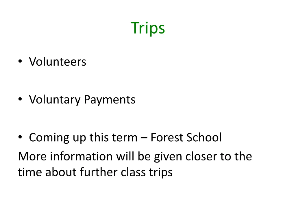 trips