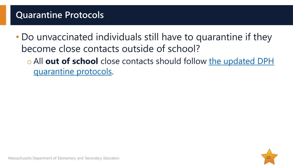 quarantine protocols