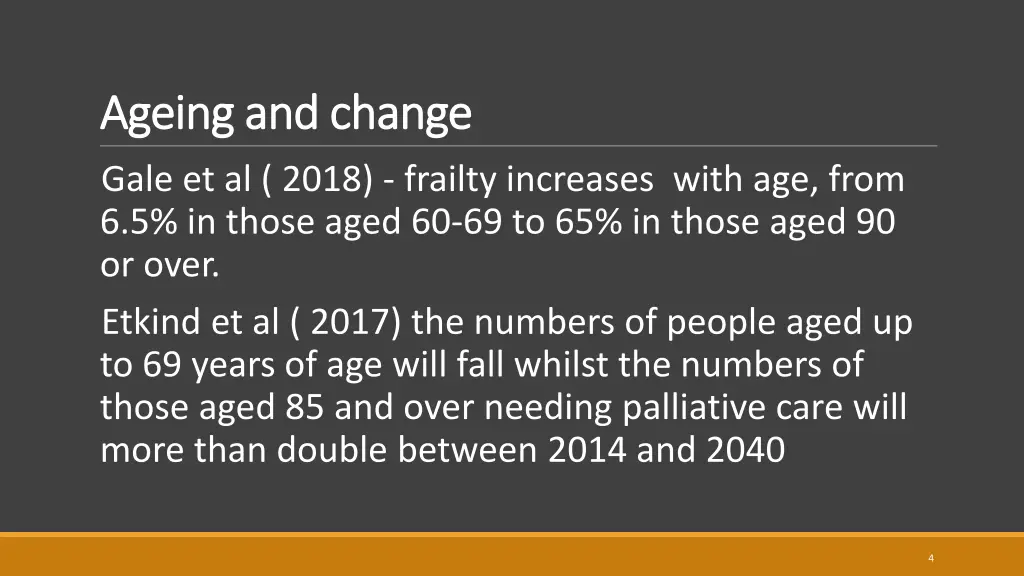 ageing and change ageing and change