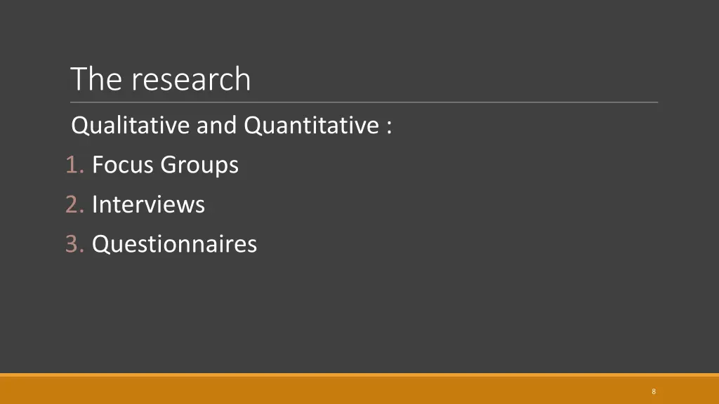 the research