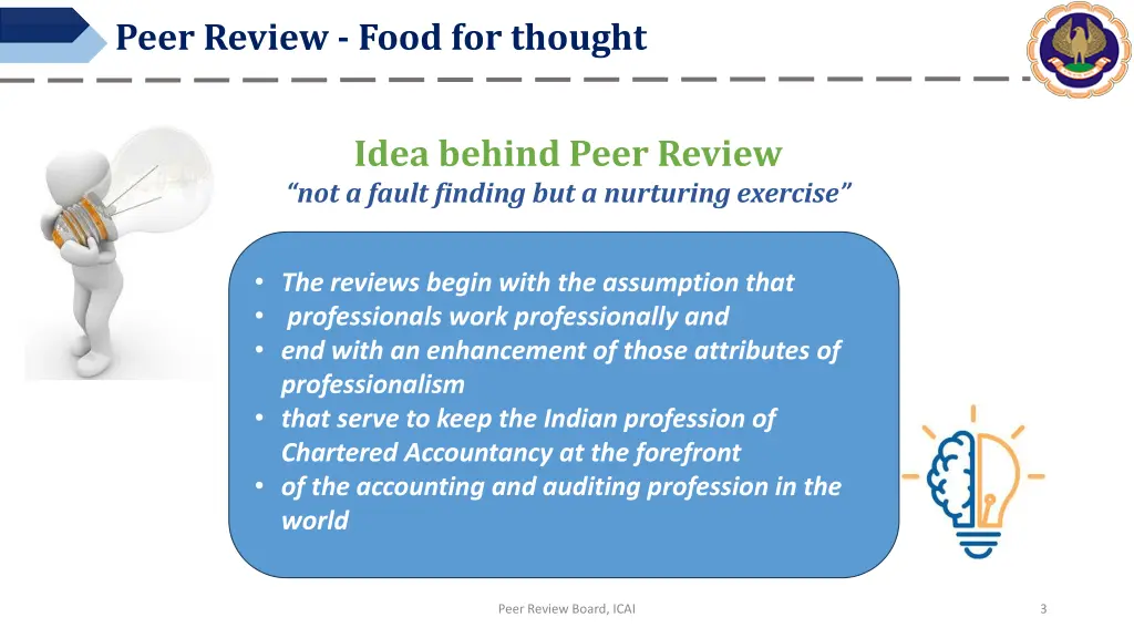 peer review food for thought