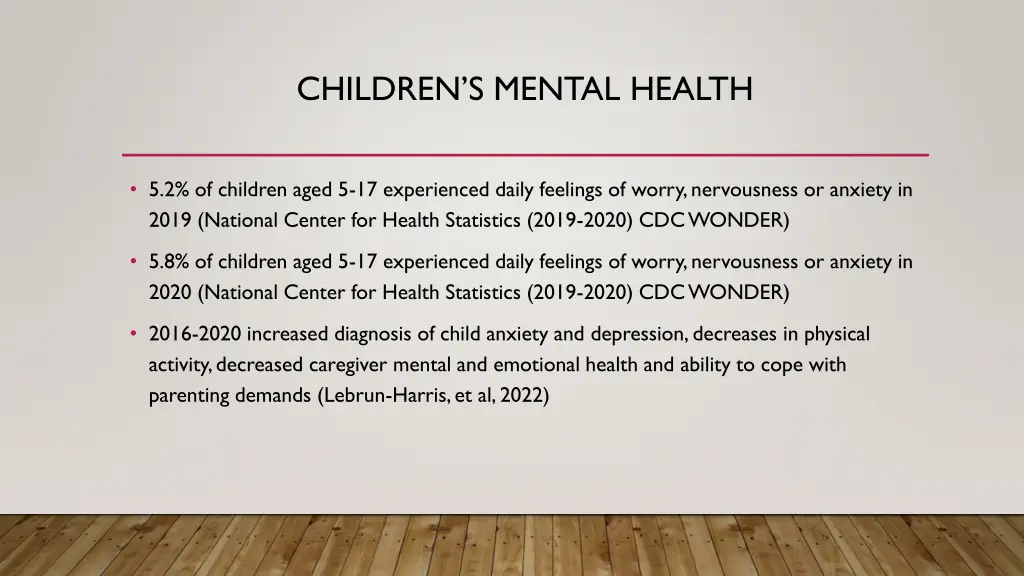 children s mental health