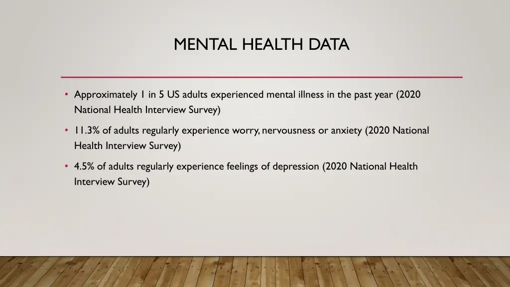 mental health data