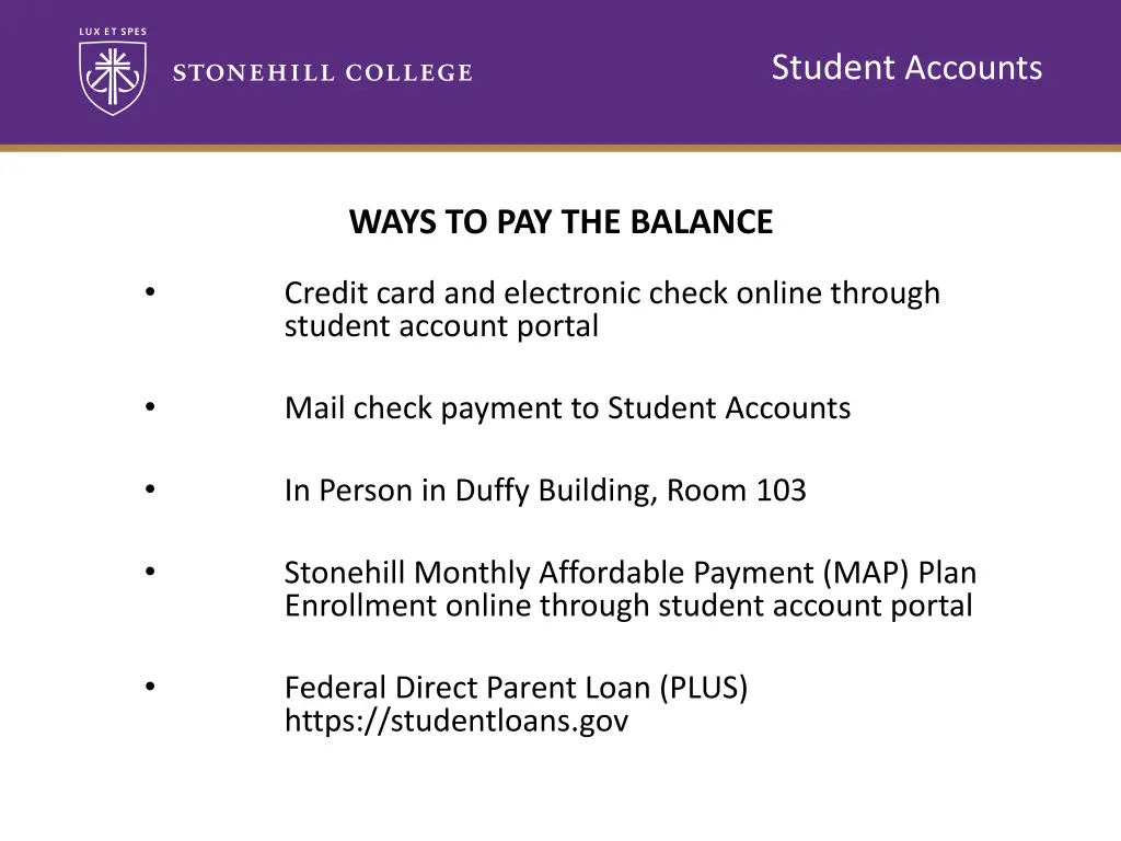 student accounts 3