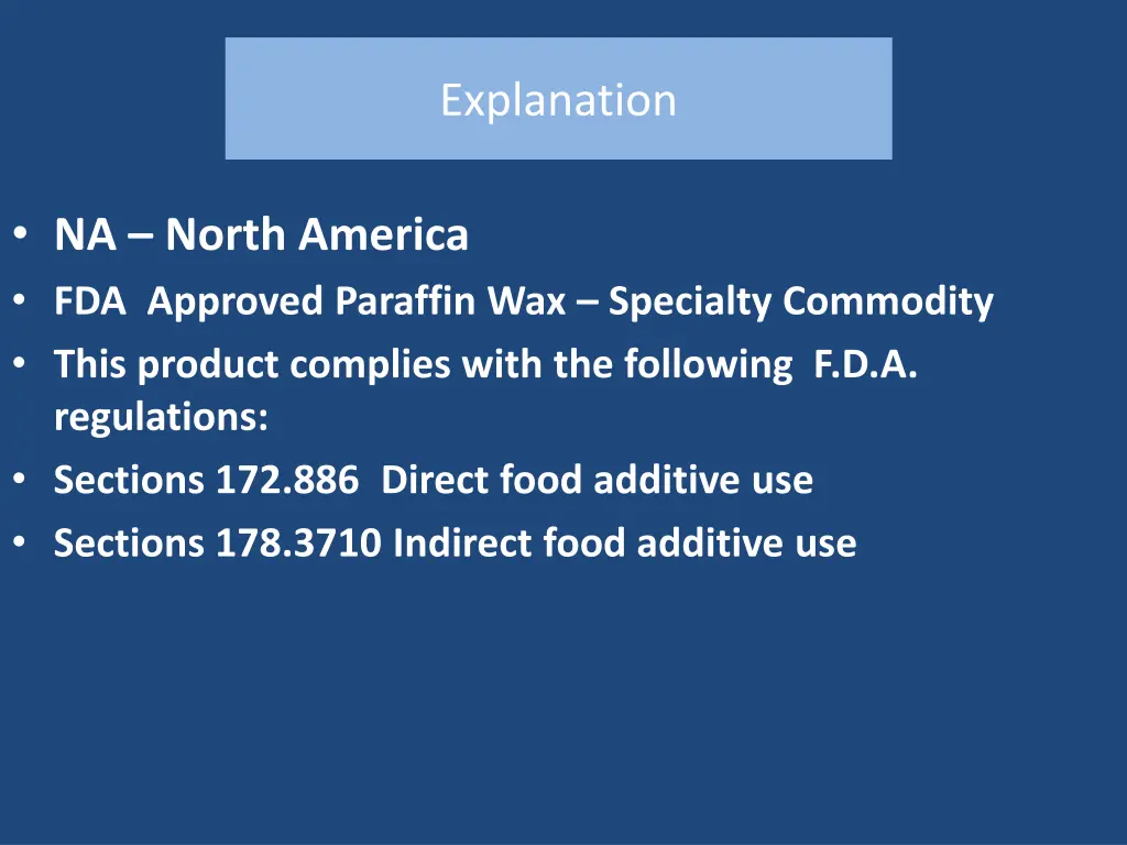 explanation explanation