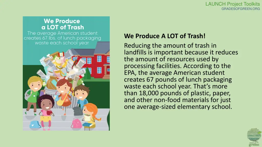 launch project toolkits gradesofgreen org