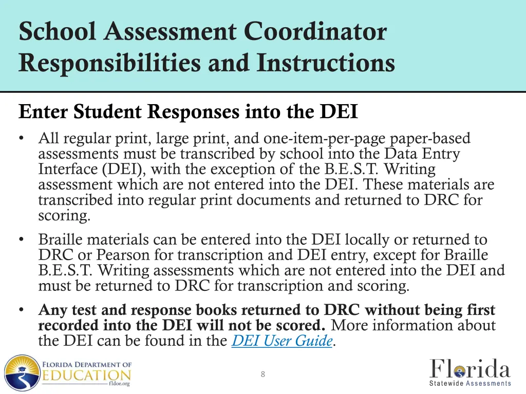 school assessment coordinator responsibilities 1