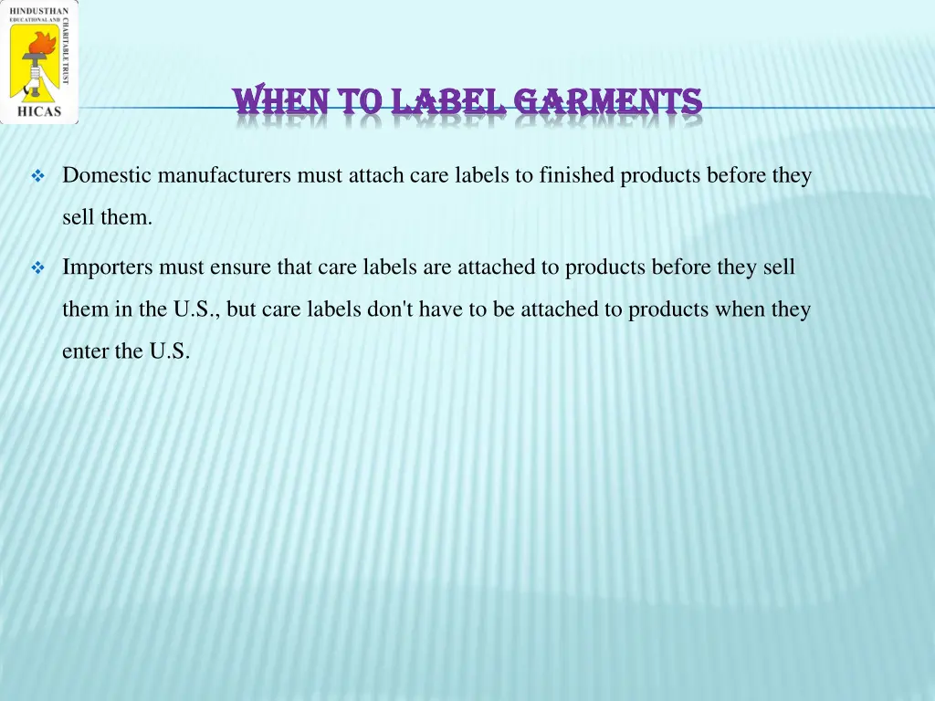 when to label garments when to label garments
