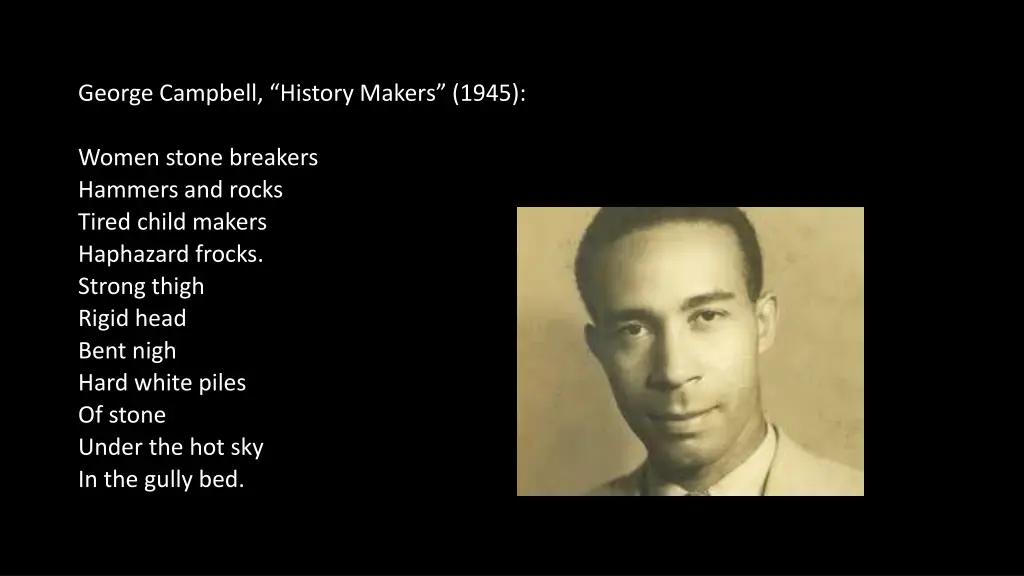 george campbell history makers 1945