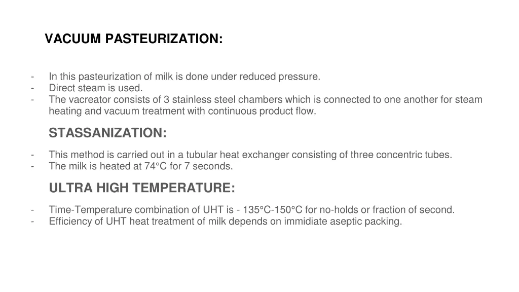 vacuum pasteurization