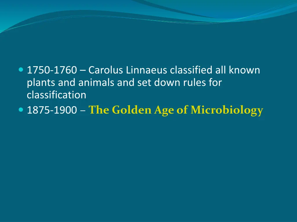 1750 1760 carolus linnaeus classified all known