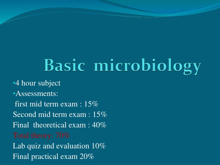 4 hour subject assessments first mid term exam