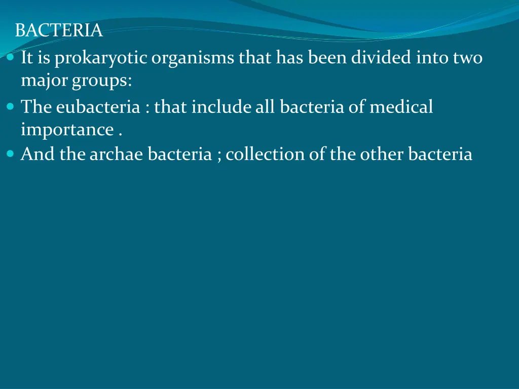 bacteria it is prokaryotic organisms that