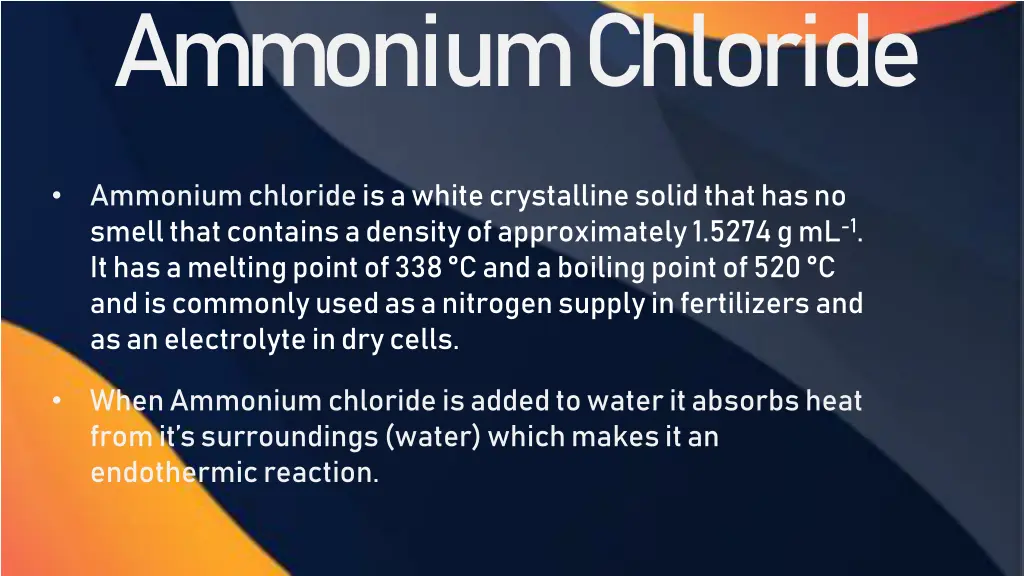 ammonium chloride