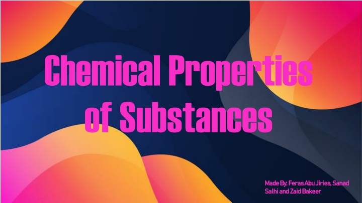 chemical properties of substances