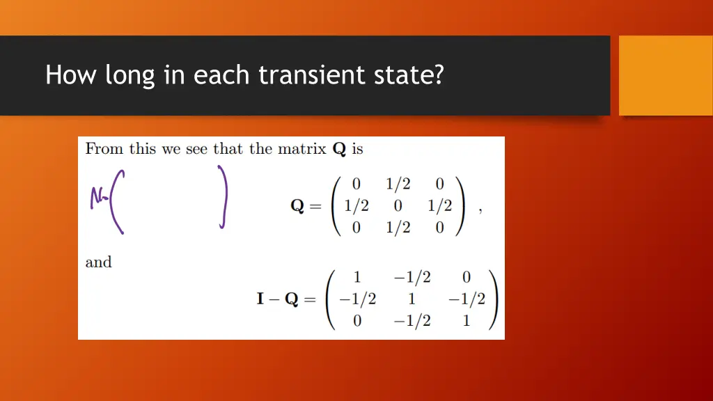 how long in each transient state 1