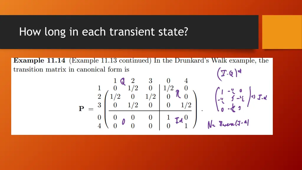 how long in each transient state