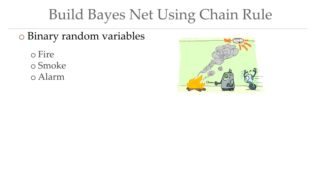 build bayes net using chain rule