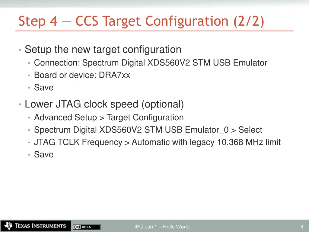 step 4 ccs target configuration 2 2