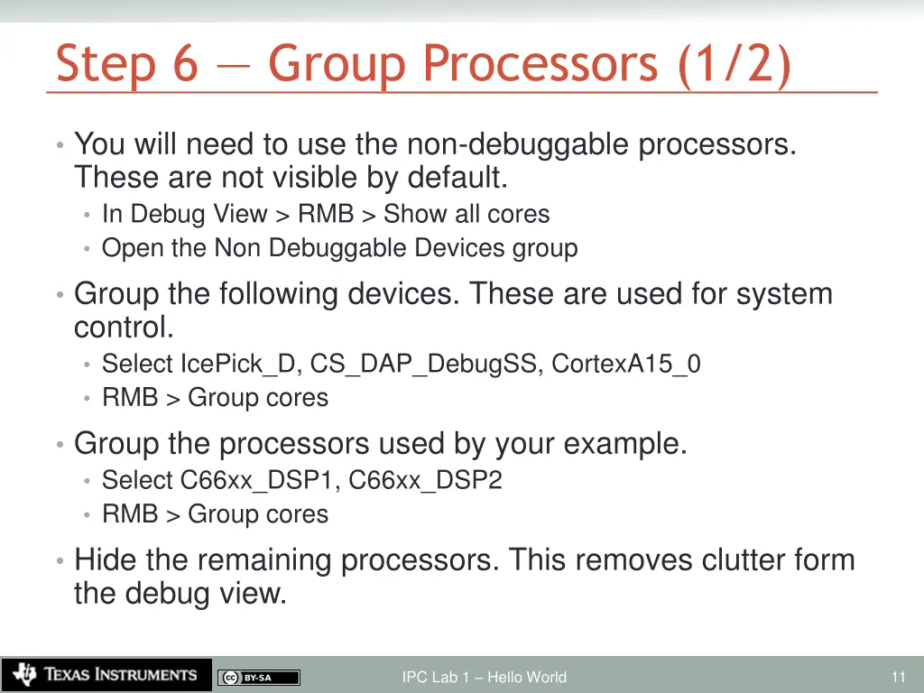 step 6 group processors 1 2