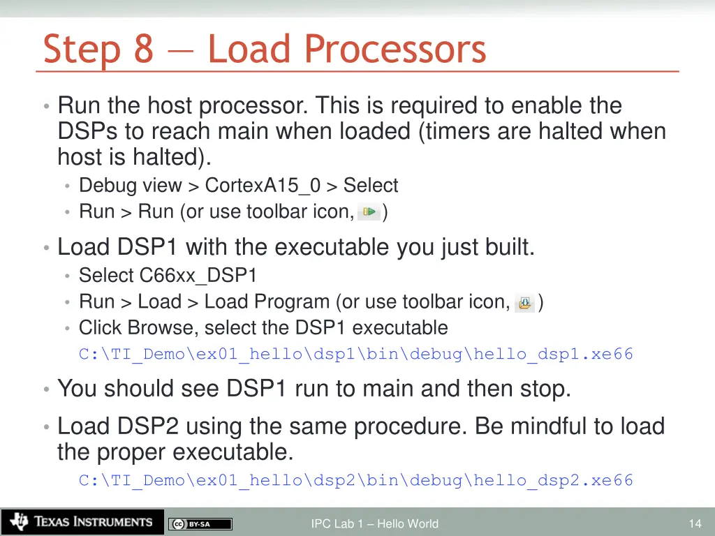 step 8 load processors