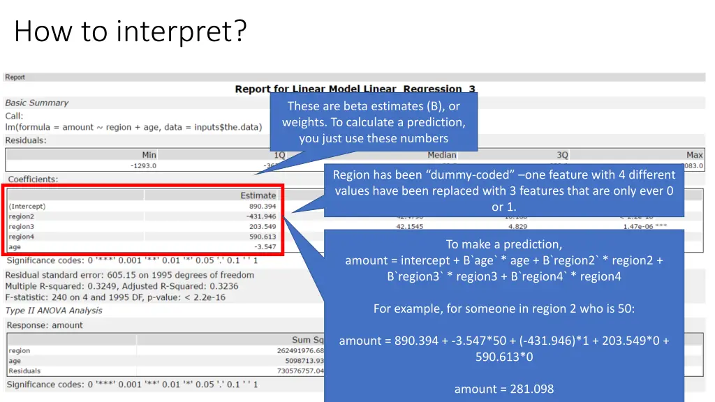 how to interpret 3